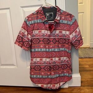 Men’s M short sleeve button up shirt